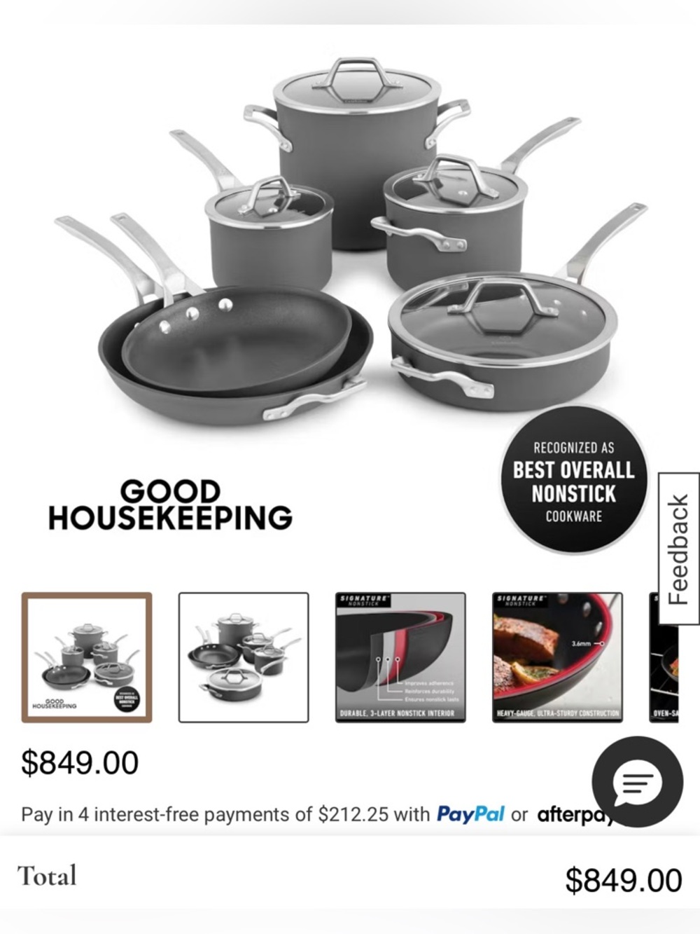 Calphalon Signature Nonstick Cookware Set